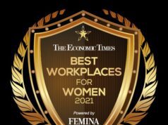 UNION BANK OF INDIA BAGS ‘ET BEST PLACES TO WORK FOR WOMEN 2021’ AWARD