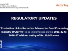 GOVT OF INDIA: INCENTIVE SCHEME APPROVED FOR FOOD PROCESSING INDUSTRY