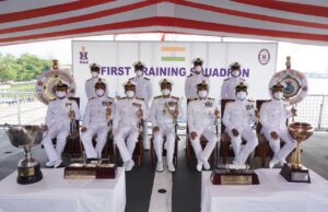 INDIAN NAVY: PASSING OUT OF OFFICER TRAINEES AT NAVAL BASE