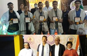 TOKYO 2020 OLYMPICS AWARENESS PROGRAMME: GOA’S HOCKEY, FENCING SPORTS PERSONALITIES FELICITATED