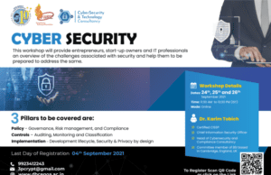 FIIRE: CYBER SECURITY WORKSHOP FOR ENTREPRENEURS, STARTUPS, IT PROFESSIONALS