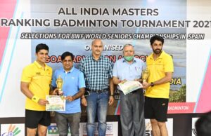 RAGHAVAN P & VARUN SHARMA BAG ALL-INDIA MASTERS 35+ DOUBLES TITLE IN GOA