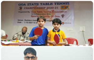 GOA STATE RANKING TABLE TENNIS: KHUSHAL, AARON, RISHAN, CHANDAN, DHRUV IN FINALS