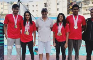 GOAN SWIMMERS XAVIER, ZIDANE, SHRUNGI & SANJANA EXCEL, BAG 15 MEDALS AT KARNATAKA STATE MEET IN BENGALURU