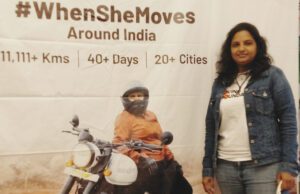 MOVING BOUNDARIES: JAI BHARATHI RIDES ACROSS INDIA IN NATIONAL CAMPAIGN TO PROMOTE DRIVING FOR WOMEN