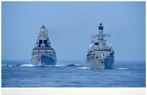 KONKAN SHAKTI 2021: SEA PHASE OF INDIA-UK MAIDEN TRI-SERVICE EXERCISE IN FULL SWING
