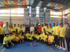 SPECIAL OLYMPICS BHARAT: TOKYO 2020 BRONZE-MEDALLIST WRESTLER BAJRANG PUNIA ENGAGES WITH FLOORBALLERS