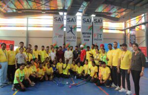 SPECIAL OLYMPICS BHARAT: TOKYO 2020 BRONZE-MEDALLIST WRESTLER BAJRANG PUNIA ENGAGES WITH FLOORBALLERS