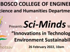 ‘SCI-MINDS – INNOVATIONS IN TECHNOLOGY FOR ENVIRONMENT SUSTAINABILITY’ WEBINAR BY DON BOSCO COLLEGE OF ENGINEERING GOA