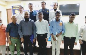 ROTARY CLUB OF PANAJI: VISUALLY-IMPAIRED ACHIEVERS ANKUR KANKONKAR & RAMA PARSEKAR FELICITATED