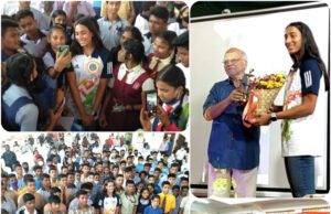 INDIA SWIMMER MAANA PATEL URGES GOAN STUDENTS TO PUT WHOLEHEARTED EFFORT
