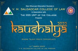 VM SALGAOCAR COLLEGE OF LAW-MIRAMAR GEARS UP FOR ‘KAUSHALYA 2022’