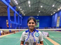 GOA’S ANURA PRABHU DESAI BAGS 3 MEDALS AT ALL-INDIA RAILWAYS BADMINTON