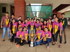 SSA GOVT COLLEGE PERNEM BAG STATE VOLLEYBALL TITLE, ARPITA SAWANT NAMED ‘BEST PLAYER’