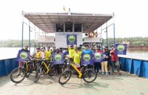 SAVE SOIL: BLIVE & ROTARY CLUB COLLABORATE IN UNIQUE E-BIKE CLEAN-UP DRIVE AT DIVAR ISLAND