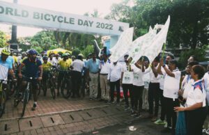 OVER 200 CYCLISTS COME TOGETHER TO CELEBRATE WORLD BICYCLE DAY EVENT BY CCP & IPSCDL