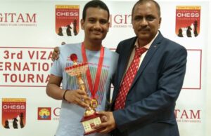 AYUSH SHIRODKAR EXCELS AT 3RD VIZAG INTERNATIONAL OPEN CHESS