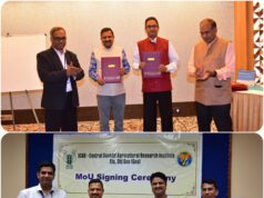 ICAR-CCARI GOA: MoA WITH A-IDEA NAARM-HYDERABAD & MoU WITH UNIVERSITY OF AGRICULTURAL SCIENCES-DHARWAD
