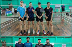GOA STATE RANKING BADMINTON: KARAN DHAVASKAR MEETS UMAKANT SARGE, ANJANA KUMARI TAKES ON LYDIA BARRETO IN FINAL