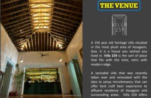 VILLA 259: GOA OPEN ARTS FUNDRAISER EXHIBITION FROM OCT 7-9