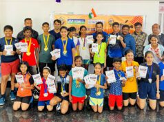 GOA: OWAIS, SHRIRAM, NIHARIKA, ABU, GARGI EXCEL AT NORTH / SOUTH DISTRICT BADMINTON
