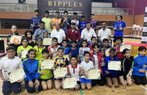 GOA STATE RANKING BADMINTON: HARSH BAGS TRIPLE CROWN; SHAHEEN, SAKSHI, RISHI CLINCH TWIN TITLE