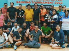 ARNOLD, ROOPCHANDRA, TANAJI, SANDHYA, SUPRIYA & MARINA WIN DOUBLE CROWN: MASTERS BADMINTON RANKING TOURNAMENT 2022