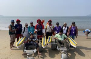 PURPLE FEST 2023: DRISHTI LIFESAVERS ASSIST 47 DELEGATES TO ENJOY MIRAMAR BEACH OUTING