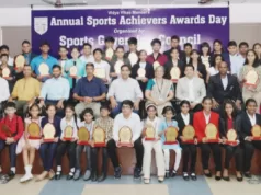 PASSION CAN GET YOU THE DESIRED RESULT, SAYS SPORTS MINISTER GOVIND GAUDE AT VIDYA VIKAS MANDAL’S SPORTS ACHIEVERS AWARDS DAY