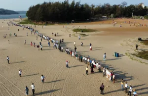 THOUSANDS FORM HUMAN CHAIN TO CELEBRATE #MhadeiAmchiMai FESTIVAL