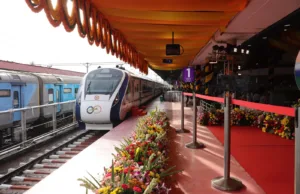 PRIME MINISTER FLAGS OFF FIVE NEW VANDE BHARAT EXPRESS TRAINS INCLUDING GOA TO MUMBAI
