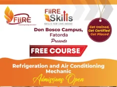FiiRE: ‘SKILLS FOR LIVELIHOOD PROGRAM’ TO PROVIDE FREE COURSE IN REFRIGERATION & AIR CONDITIONING