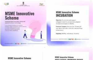 MSME INNOVATIVE SCHEME OFFERS LUCRATIVE CONCEPT FOR MSMEs STUDENTS & INDIVIDUALS