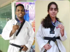 GOA’S MEKAN RODRIGUES & IQTEFA SHEIKH CLINCH BRONZE MEDAL AT 40TH NATIONAL CHAMPIONSHIP