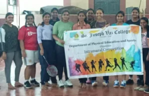 INTRAMURAL TABLE TENNIS & BADMINTON; DEBATE COMPETITION HELD AT ST. JOSEPH VAZ COLLEGE