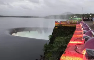 TRICOLOUR ILLUMINATION LAUNCHED AT SALAULIM DAM