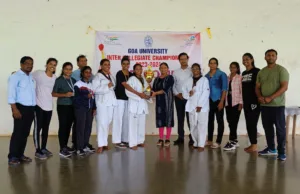 ROSARY COLLEGE CLINCH GOA UNIVERSITY WOMEN’S TAEKWONDO CHAMPIONSHIP 2023-24
