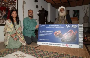 SADHGURU’S PASSION FOR BIKES & NATURE TAKES CENTRE STAGE AT MotoGP BHARAT OPENING CEREMONY
