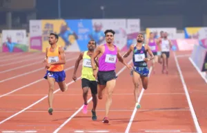 37TH NATIONAL GAMES GOA 2023:AJAY KUMAR BAGS BRONZE MEDAL IN 5000M RUN