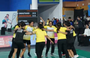 37TH NATIONAL GAMES GOA: ASHMITA CHALIHA & ISHARANI BARUAH TAKE ASSAM TO GOLD MEDAL IN BADMINTON WOMEN’S TEAM CHAMPIONSHIP