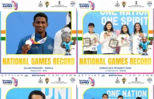 TN’S V.K ELAKKIYADASAN & S.S SNEHA OF KARNATAKA EMERGE FASTEST ATHLETES OF 37THNATIONAL GAMES GOA 2023