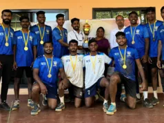 GOVERNMENT COLLEGE, SANQUELIM & ST. XAVIER’S EXCEL IN INTER-COLLEGE VOLLEYBALL
