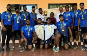 GOVERNMENT COLLEGE, SANQUELIM & ST. XAVIER’S EXCEL IN INTER-COLLEGE VOLLEYBALL