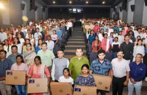 IT, ELECTRONICS & COMMUNICATION DEPT PROVIDES LAPTOPS TO MERITORIOUS STUDENTS FROM ST & SC COMMUNITIES