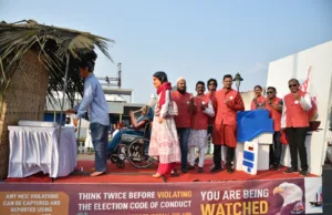 CHIEF ELECTORAL OFFICE CREATES VOTER AWARENESS AT PANAJI’S ‘SHIGMO’ FLOAT PARADE