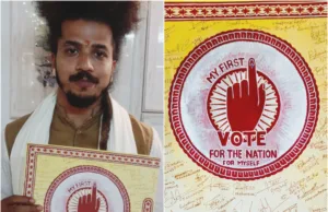 GOAN KAAVI ARTIST SAGAR NAIK MULE JOINS ‘MERA PEHLA VOTE DESH KE LIYE’ CAMPAIGN