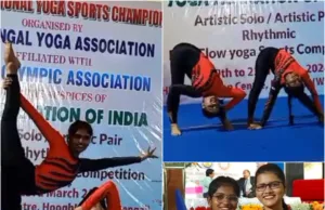 48TH SENIOR NATIONAL YOGA CHAMPIONSHIP: GOA’S MAGHA SAMUEL & ASHWINI CHURI BAG BRONZE MEDAL
