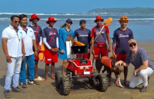 AUSTRALIAN CONSULATE GENERAL, MUMBAI COMMENDS DRISHTI MARINE’S DEMO BEACH RESCUE OPS, AI TECH, PAW SQUAD
