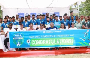 VEDANTA’S SESA FOOTBALL ACADEMY SENIOR MEN’S TEAM FELICITATED FOR ‘I-LEAGUE 3’ BREAKTHROUGH