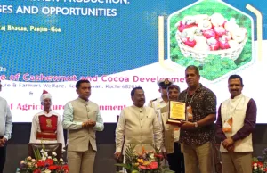 ICAR-CCARI GOA: CASHEW FARMER ANGELO BARRETO PRESENTED WITH ‘BEST FARMER AWARD 2024’